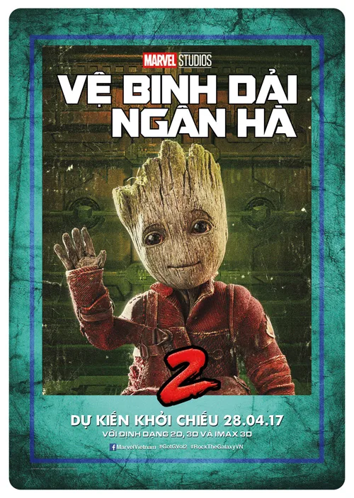 Baby Groot (Vin Diesel) - ve binh dai ngan ha - elle man