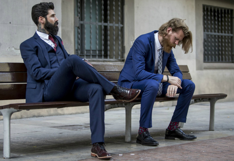 tu quan áo - navy suit - elle man