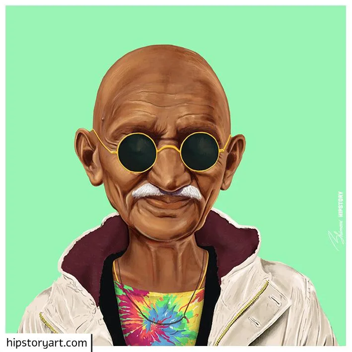 nguoi noi tieng - MAHATMA GANDHI - elle man