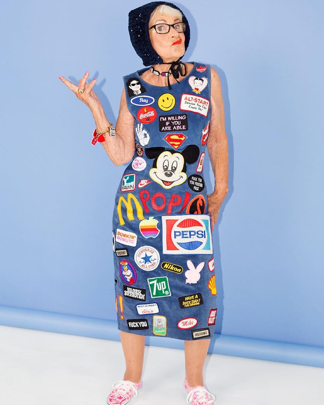 biểu tượng thời trang 91 tuổi Baddiewinkle