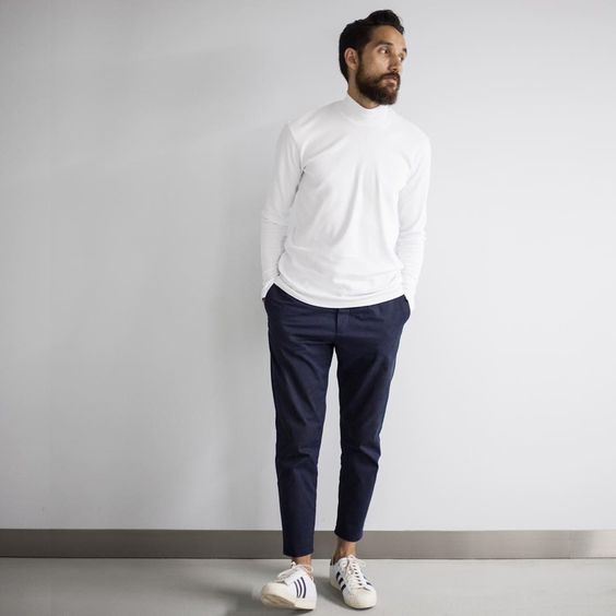 5 2 ELLE Man Style Calendar Quần cắt gấu Cropped Pants