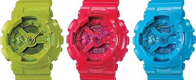 Casio G Shock Hyper Colors Watches