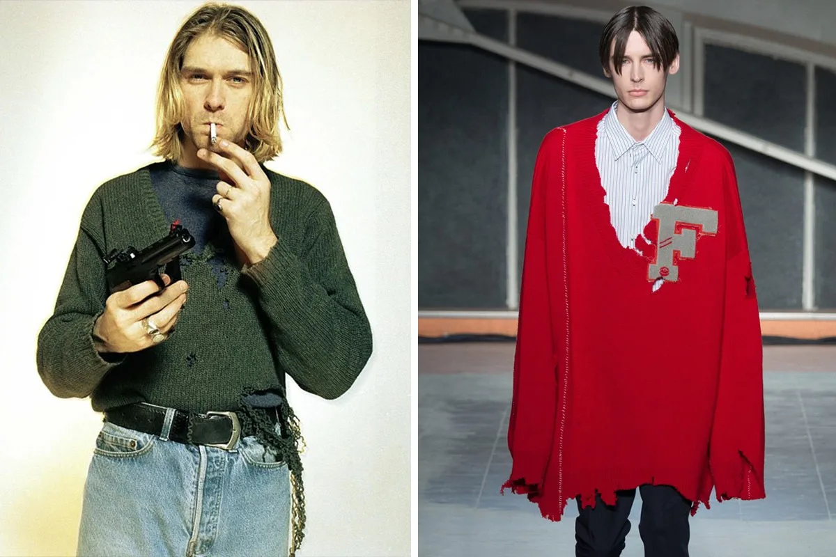 phong cach thoi trang kurt cobain - elle man